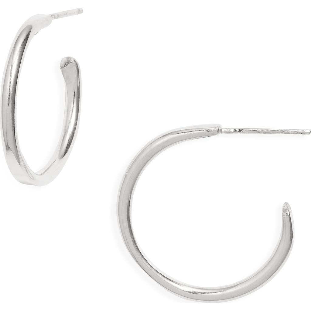 Nashelle Small Loom Hoop Earrings in Sterling Silver at Nordstrom