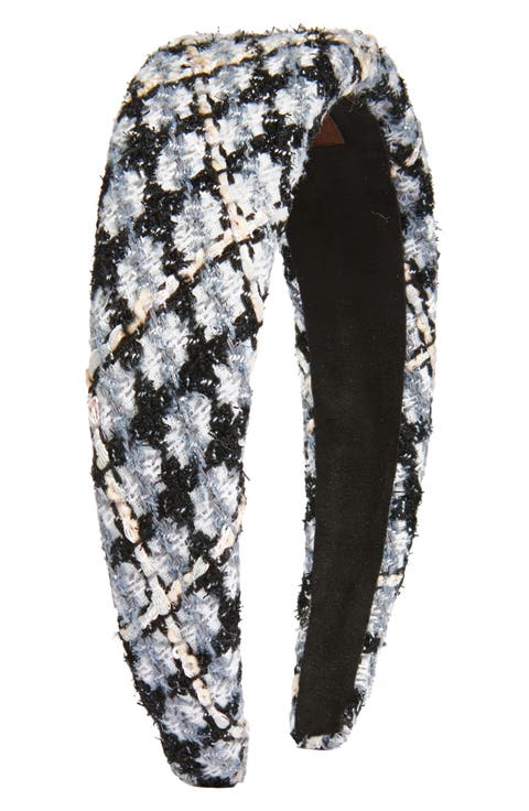 Padded Metallic Tweed Headband