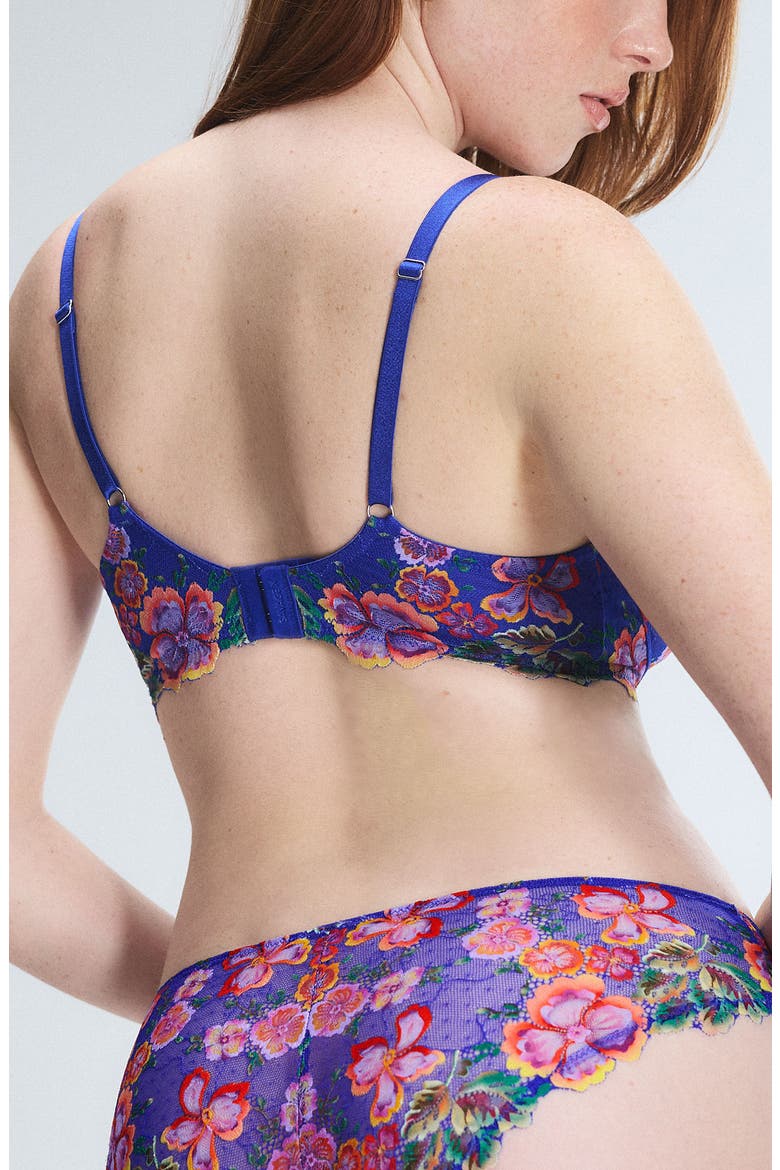 Sunchaser Lace Unlined Plunge Bra, Alternate, color, RENDEZVOUS BLUE