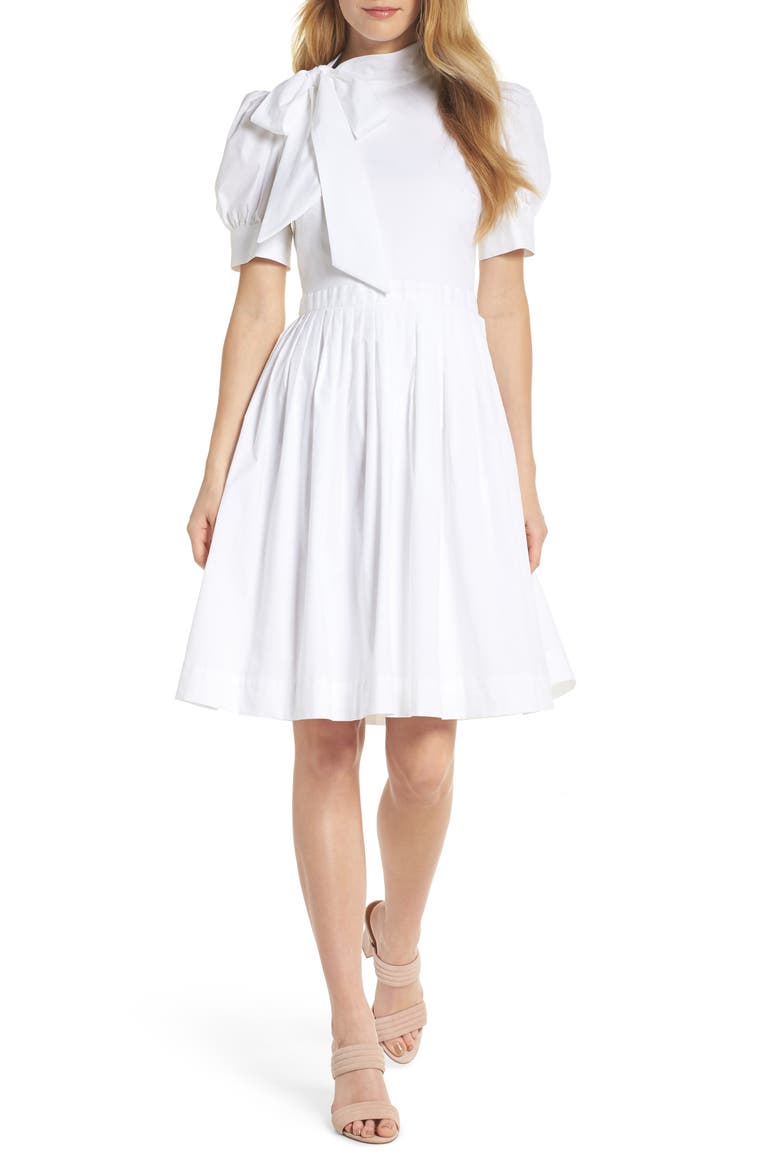 Hanna Puff Sleeve Cotton Poplin Dress video