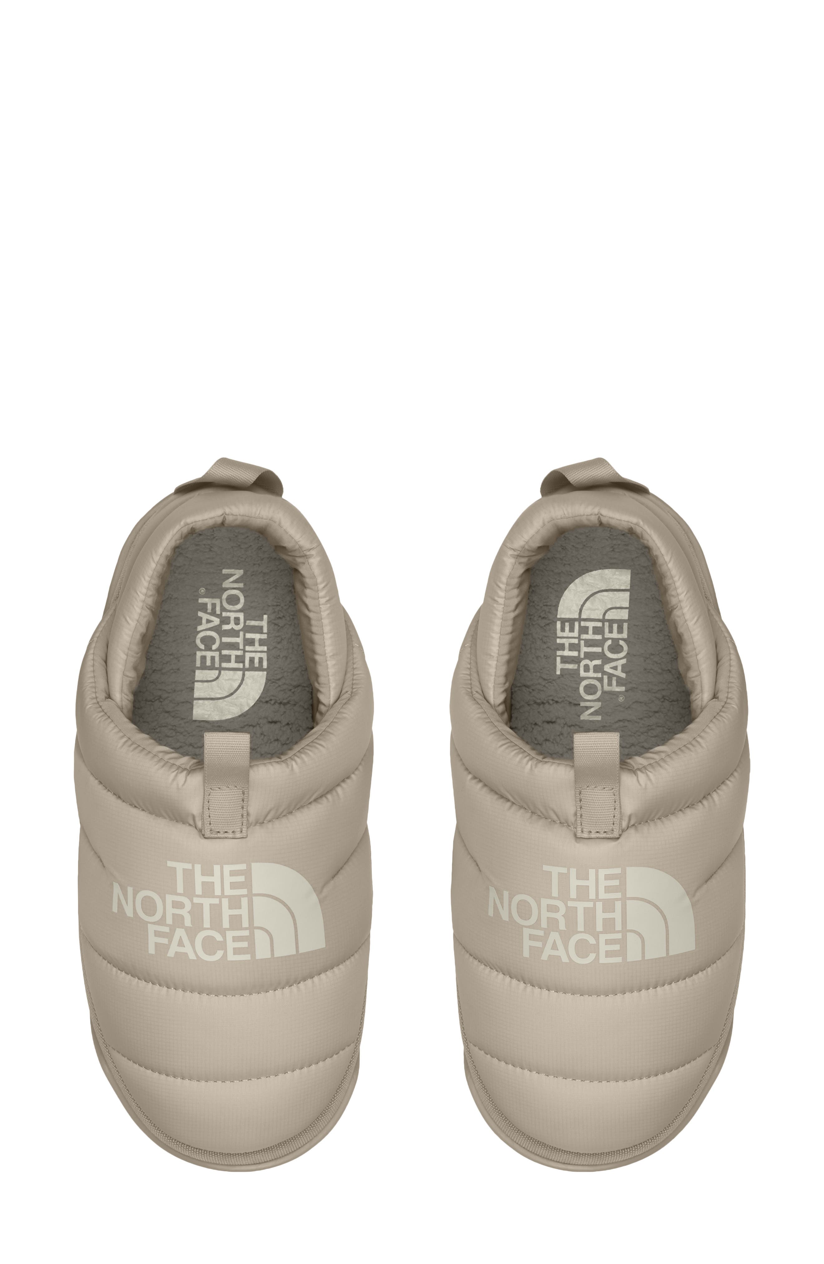 Nuptse Down Slipper, Alternate, color, TIMELESS TAUPE/ CALACATTA