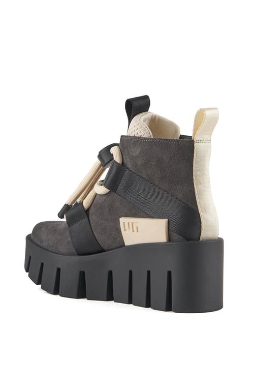 United Nude Grip Nomad Lo Platform Lug Bootie In Mono