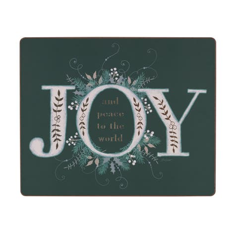 Joy Emerald Hardboard Placemats Set of 6