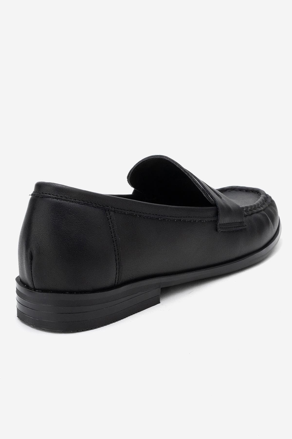 Forever & Always Shoes Valia Leather Loafer, Alternate, color, Black