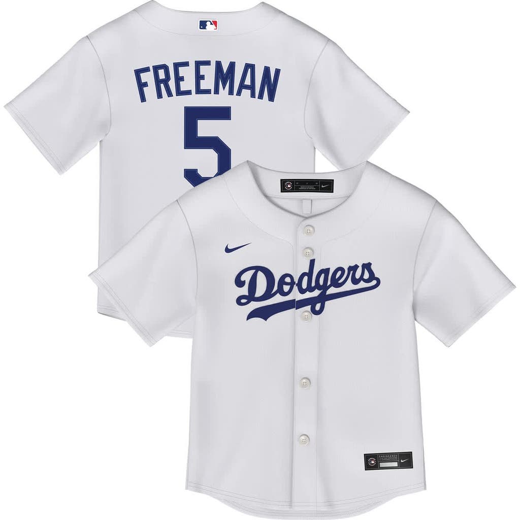 Nike Infant Freddie Freeman White Los Angeles Dodgers Home Replica Jersey In White