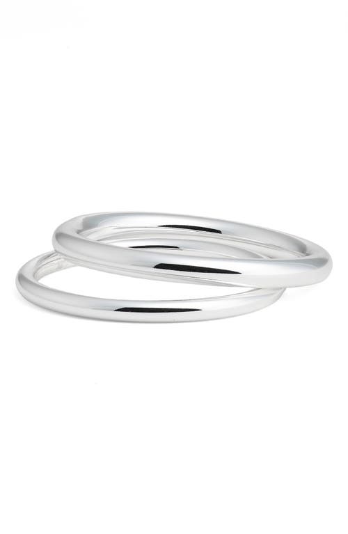 NORDSTROM NORDSTROM SET OF 2 TUBULAR BANGLES 