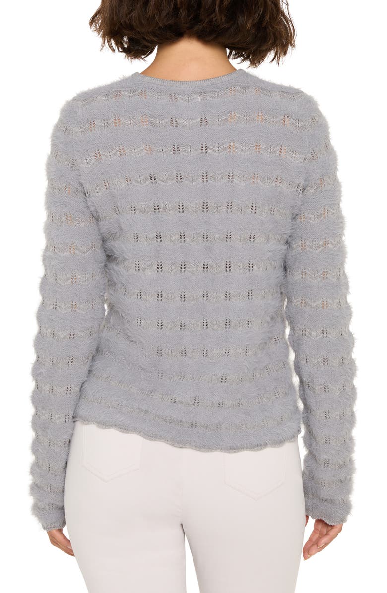 NIC+ZOE Cozy Waves Sweater, Alternate, color, Shark Grey