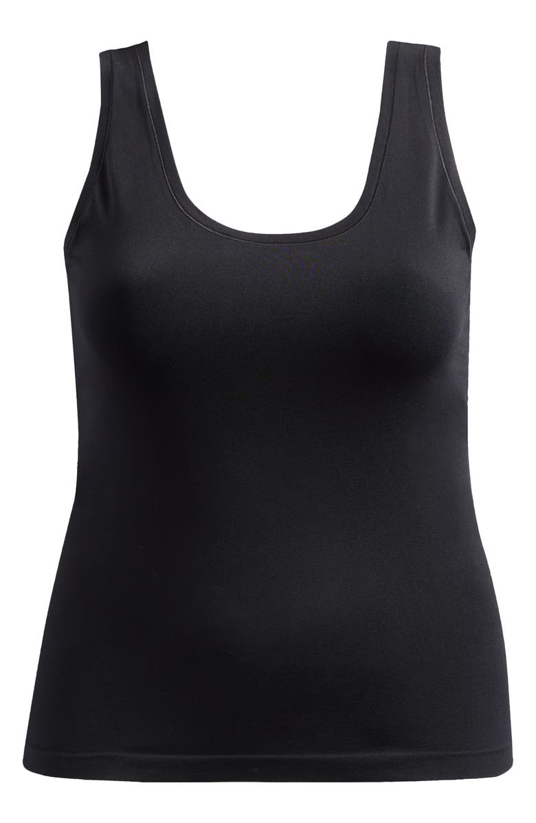 Nordstrom Seamless Layering Tank, Main, color, Black
