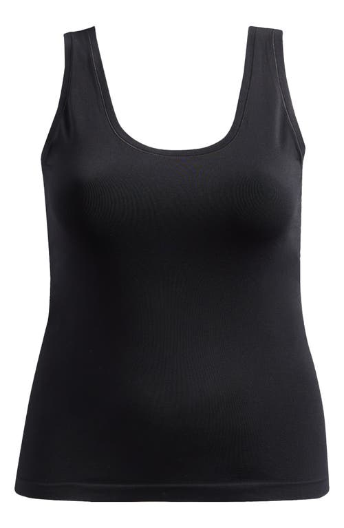 Nordstrom Seamless Smoothing Tank In Black