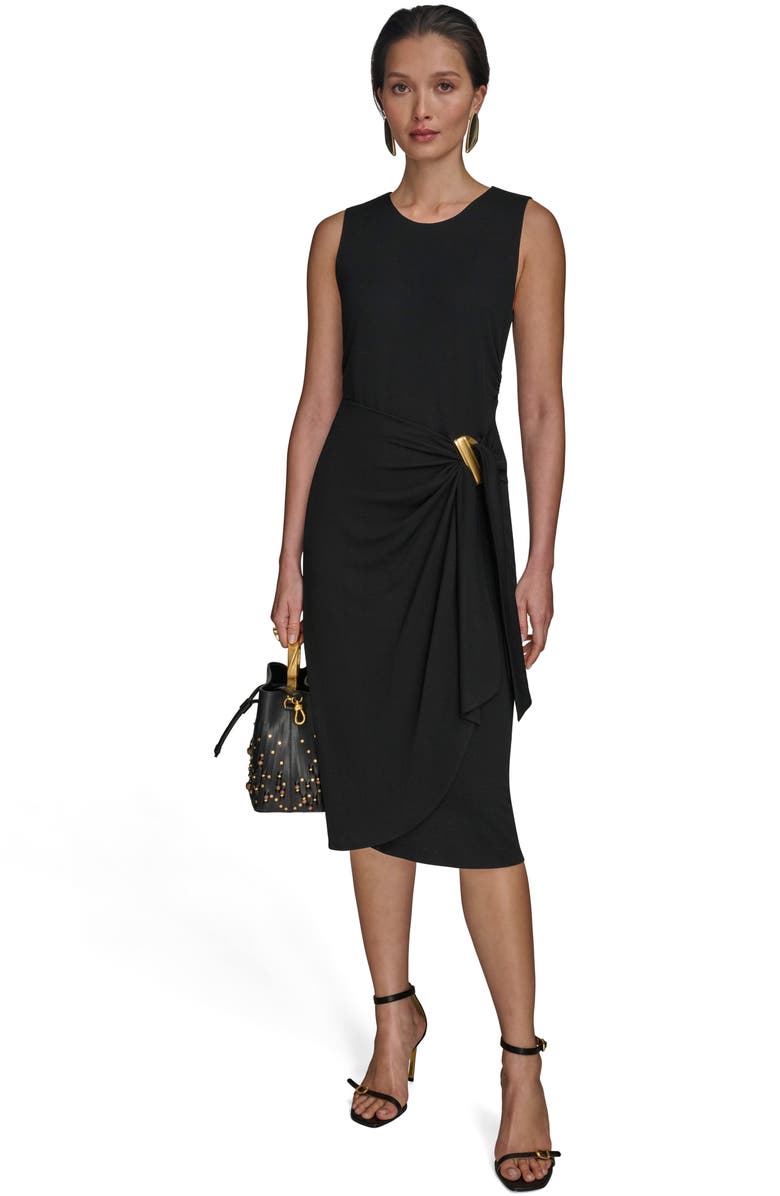 Donna Karan New York Print Sleeveless Midi Dress, Alternate, color,