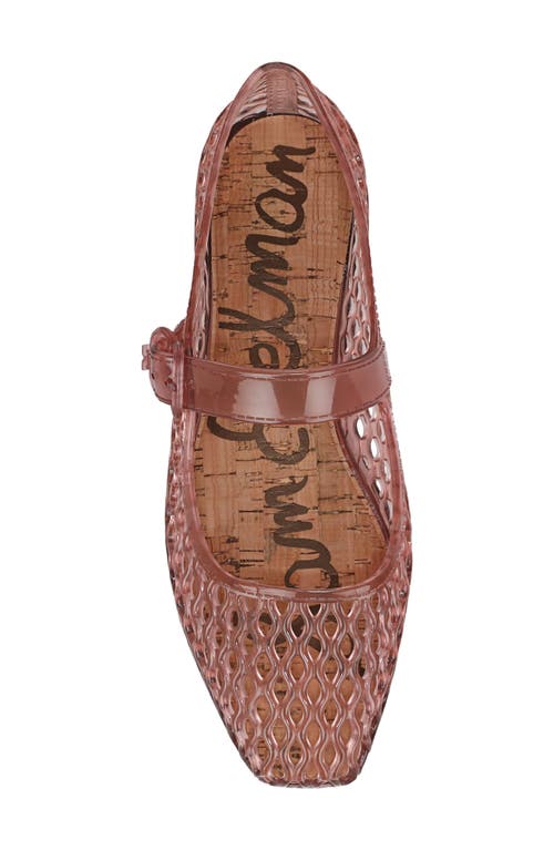 Sam Edelman Michaela Jelly Mary Jane Flat Pink Lily Jelly In Pink Lily
