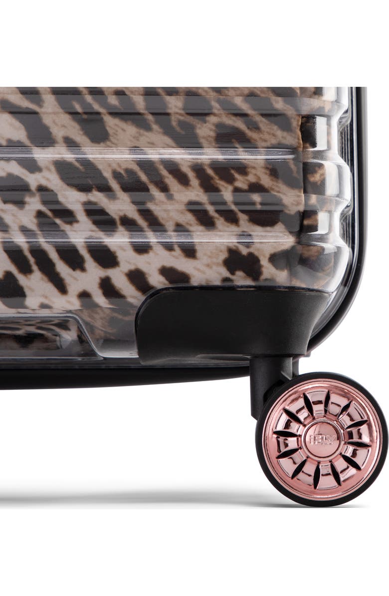 IFLY Clear 20" Animal Print Expandable Wheeled Carry-On Bag, Alternate, color,