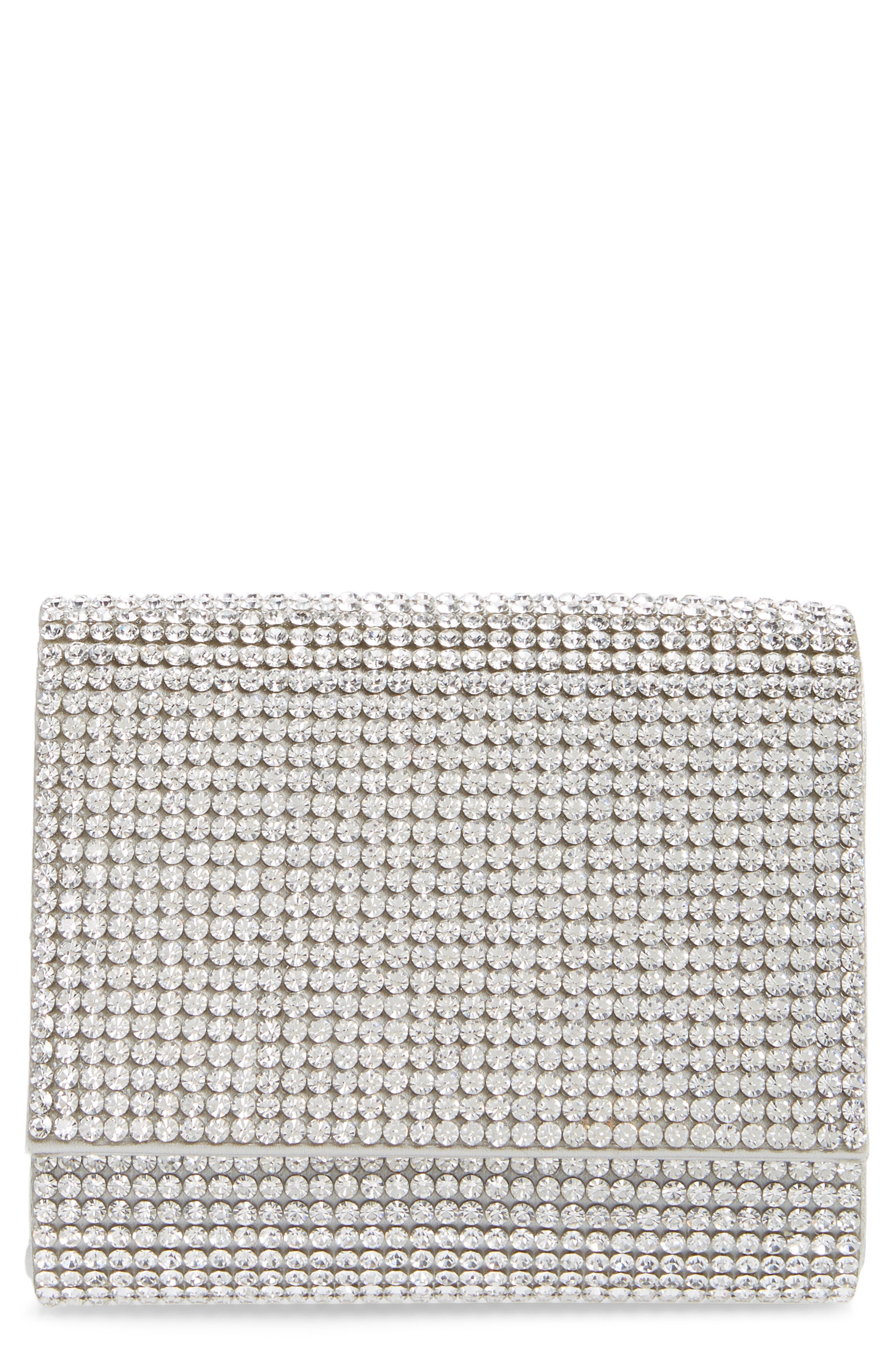Judith Leiber Couture Fizzy Beaded Clutch, Main, color, 