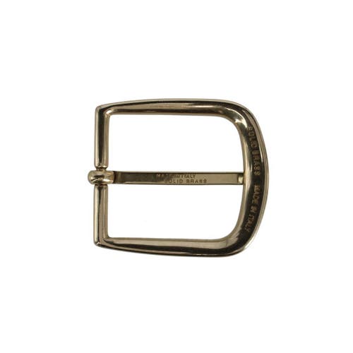 Trafalgar 35mm Solid Brass Italian Classic Rounded Harness Belt Buckle