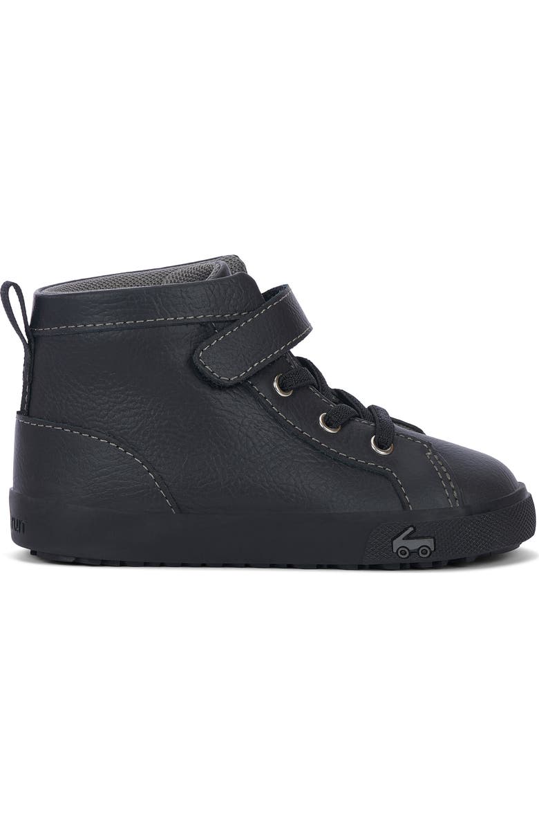 See Kai Run Hudson High Top Sneaker, Alternate, color, Black