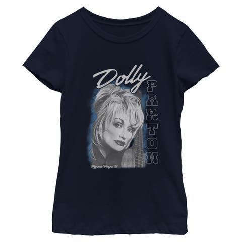 Girls' Guitar Portrait Short Sleeve T-shirt