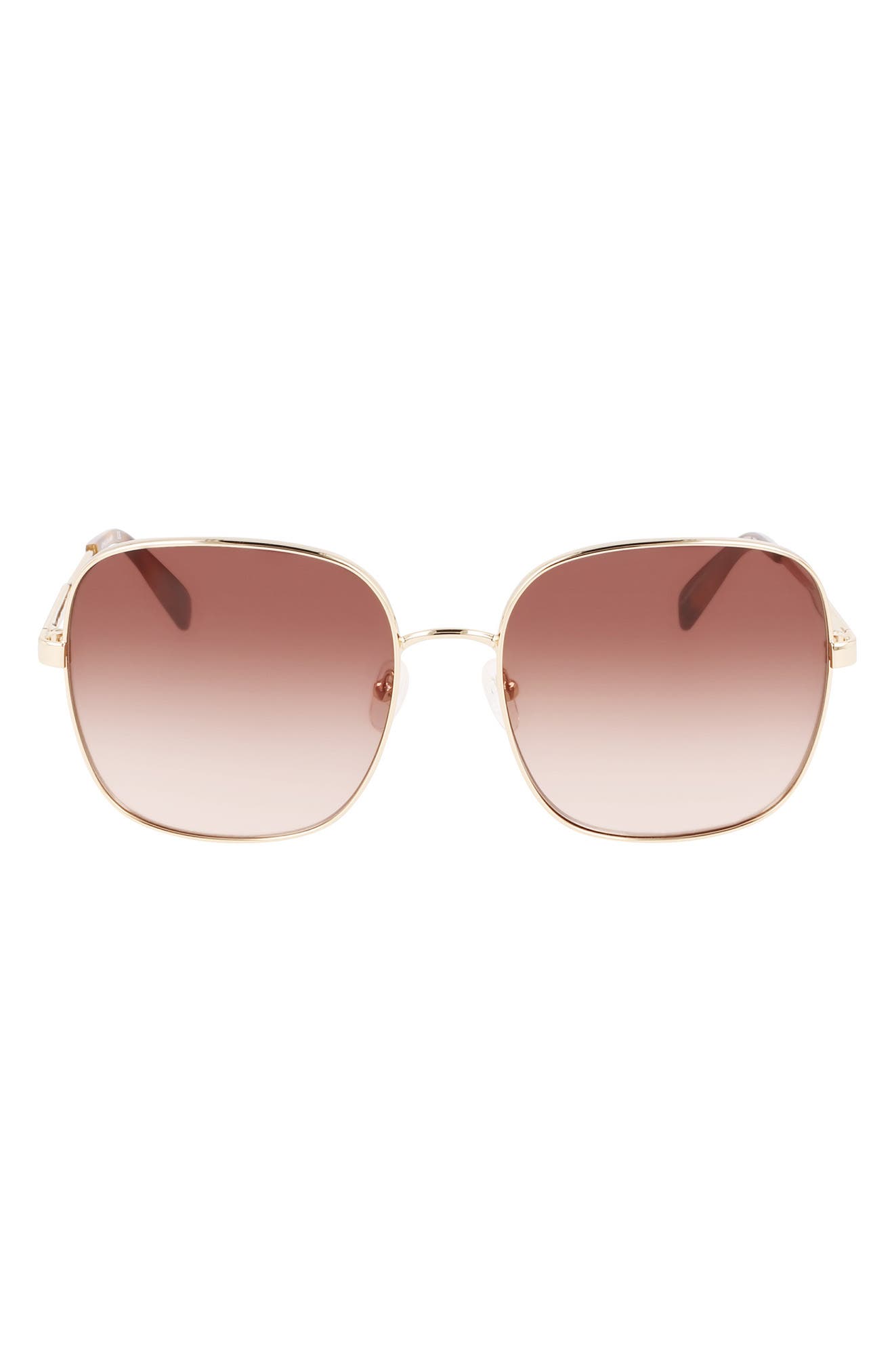Longchamp 59mm Monogram Square Sunglasses