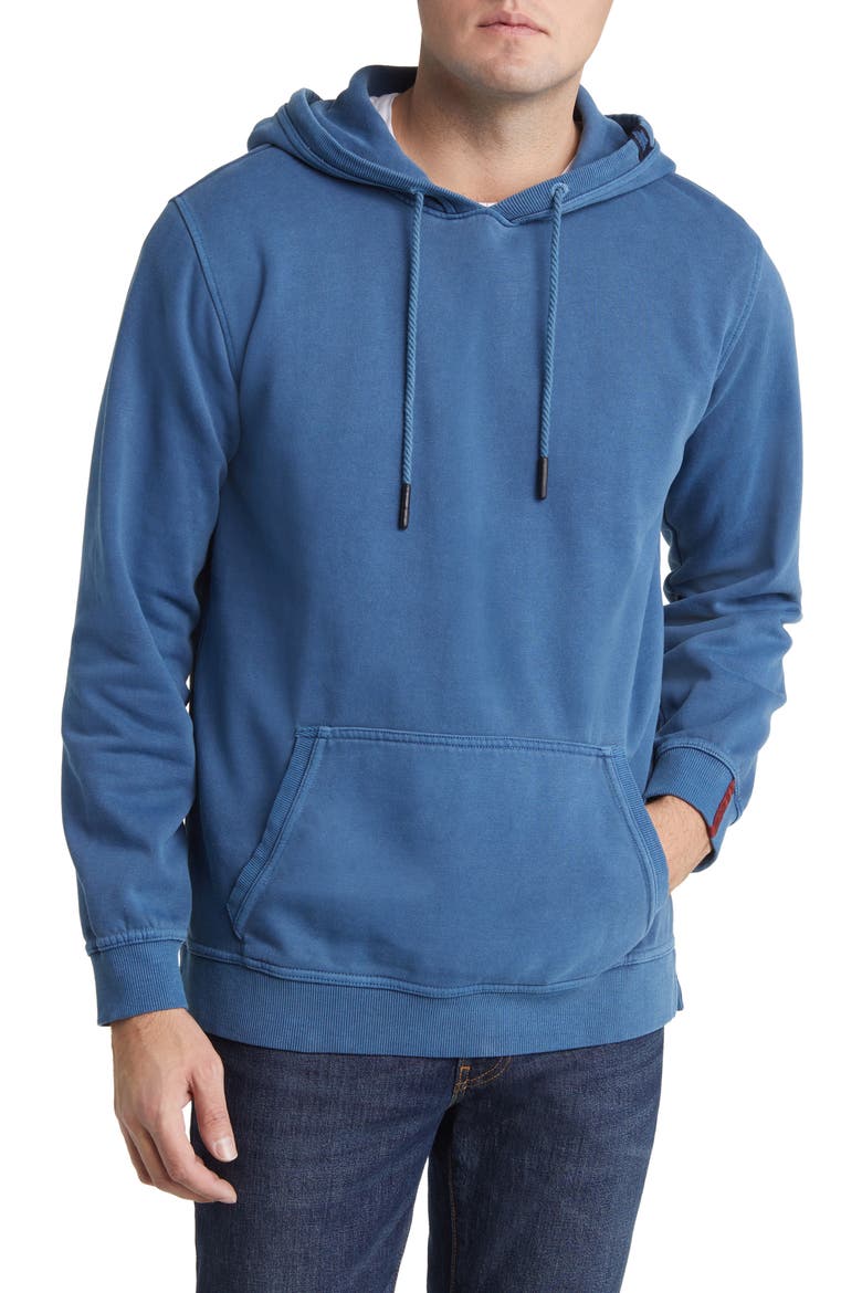 Fleece Hoodie, Main, color, DENIM