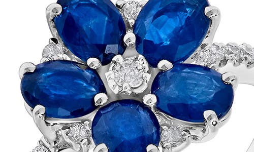 H.j. Namdar Sapphire & Diamond Floral Ring
