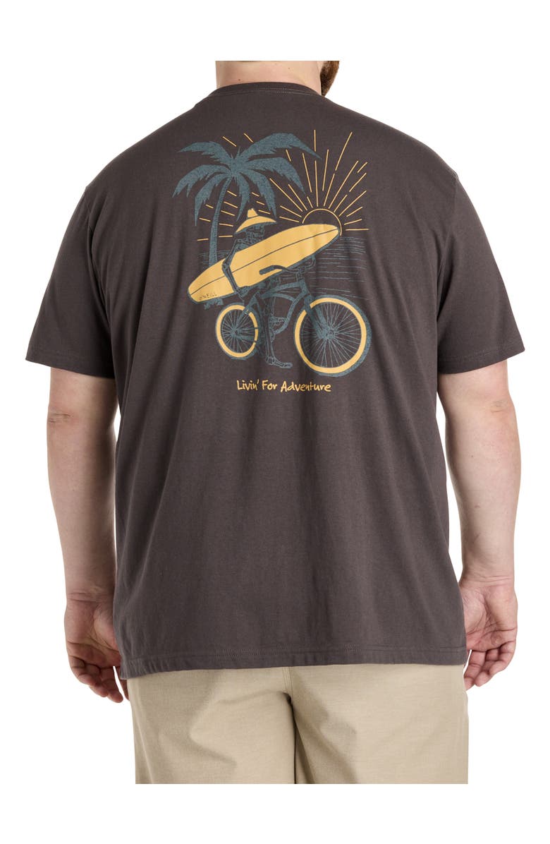 O'Neill Big & Tall Beachcomber Graphic Tee, Main, color, Graphite
