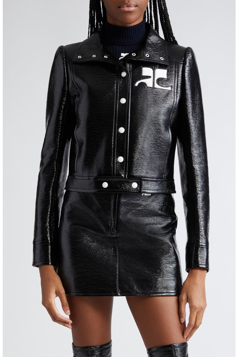 Re-Edition Vinyl Jacket, Main, color, BLACK