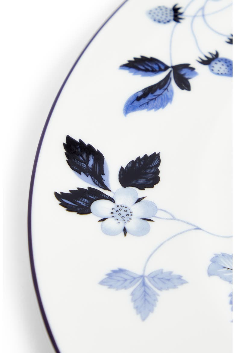 Wild Strawberry Inky Blue Bone China Dinner Plate, Alternate, color, BLUE