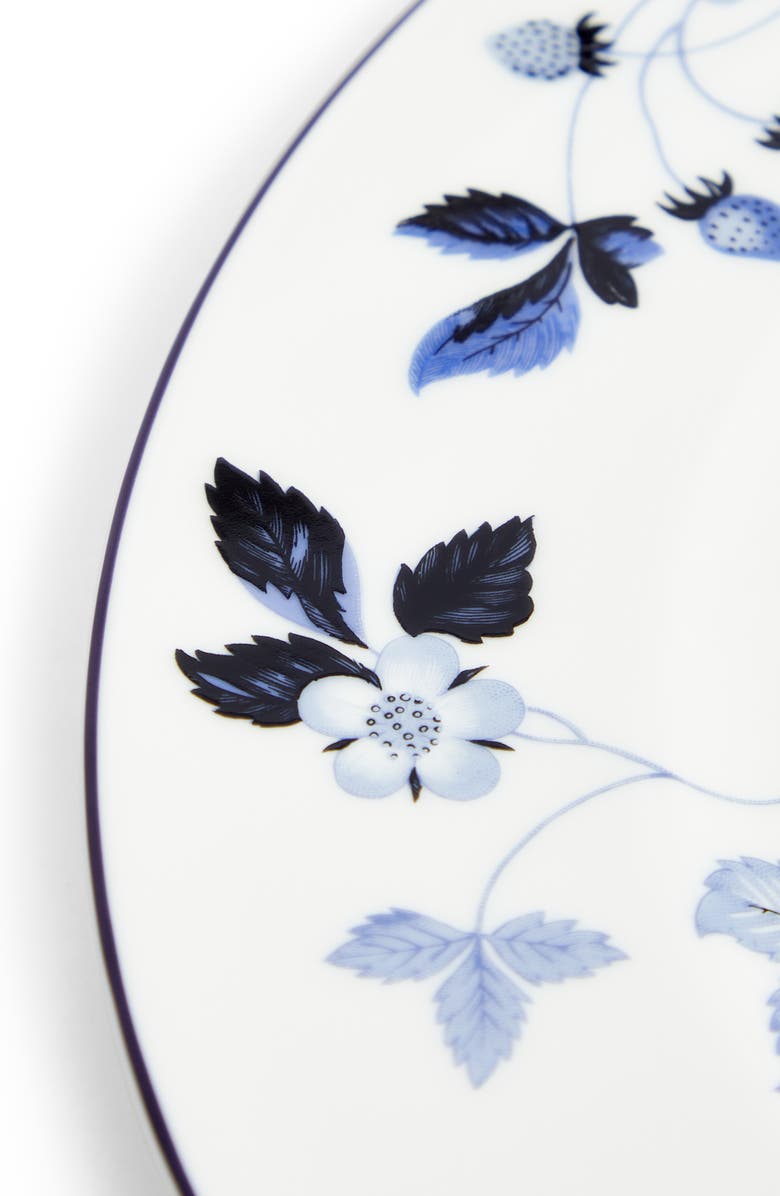Wedgwood Wild Strawberry Inky Blue Bone China Dinner Plate, Alternate, color, Blue