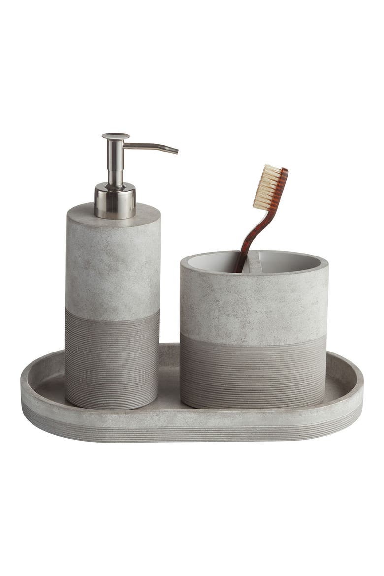 City Line 3-Piece Bathroom Set, Alternate, color, GREY