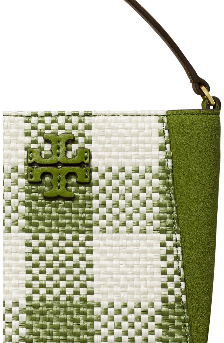 Tory Burch Small McGraw Gingham Bucket Bag, Alternate, color,