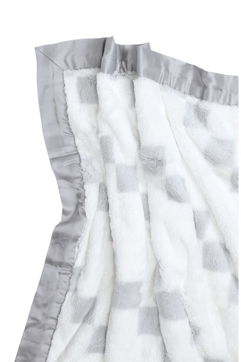 Stairway Luxe Strand Faux Fur Blanket, Alternate, color, SILVER