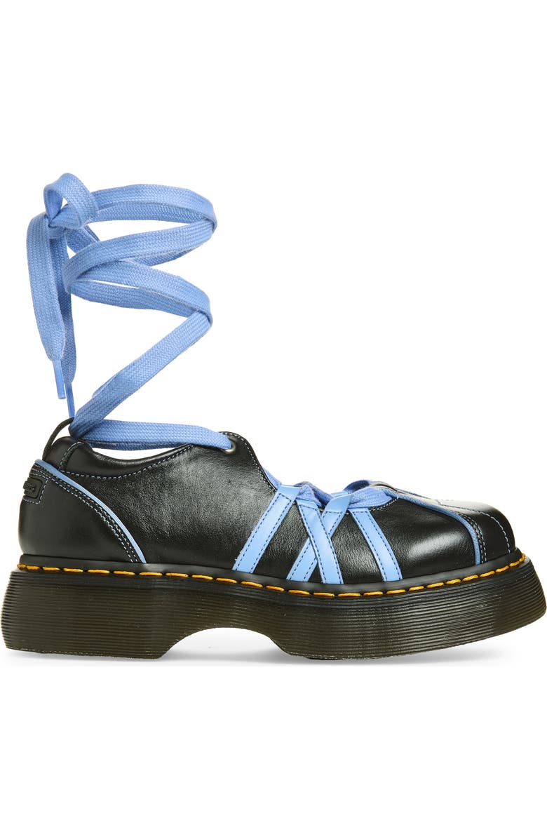 Dr. Martens Buzz Ballerina Wraparound Lace, Alternate, color, Black