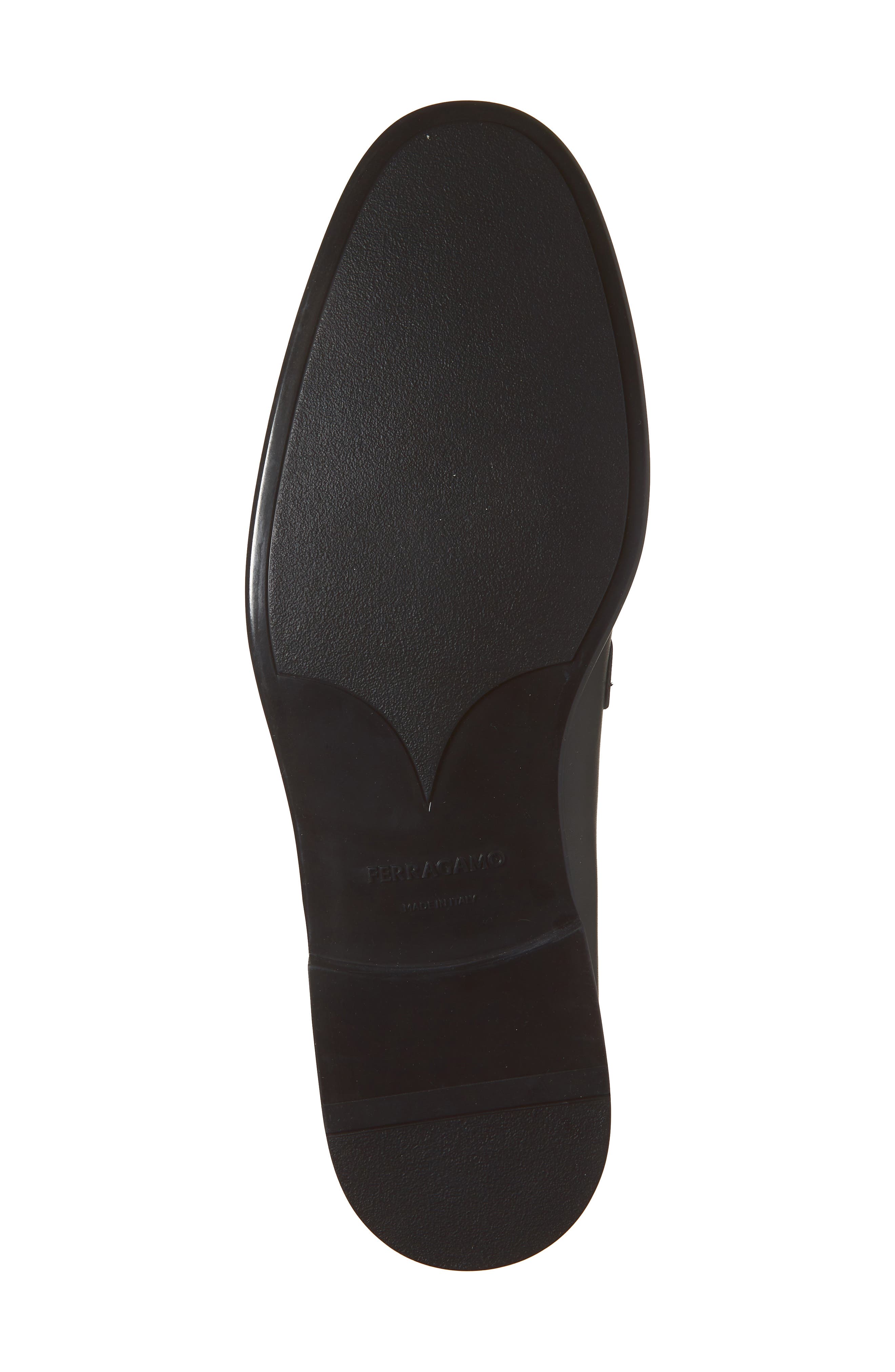 FERRAGAMO Terence Apron Toe Loafer, Alternate, color, Nero Nero Nero