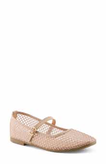 Sharkey Rhinestone Mesh Mary Jane Flat