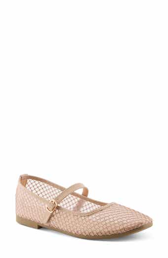 Sharkey Rhinestone Mesh Mary Jane Flat