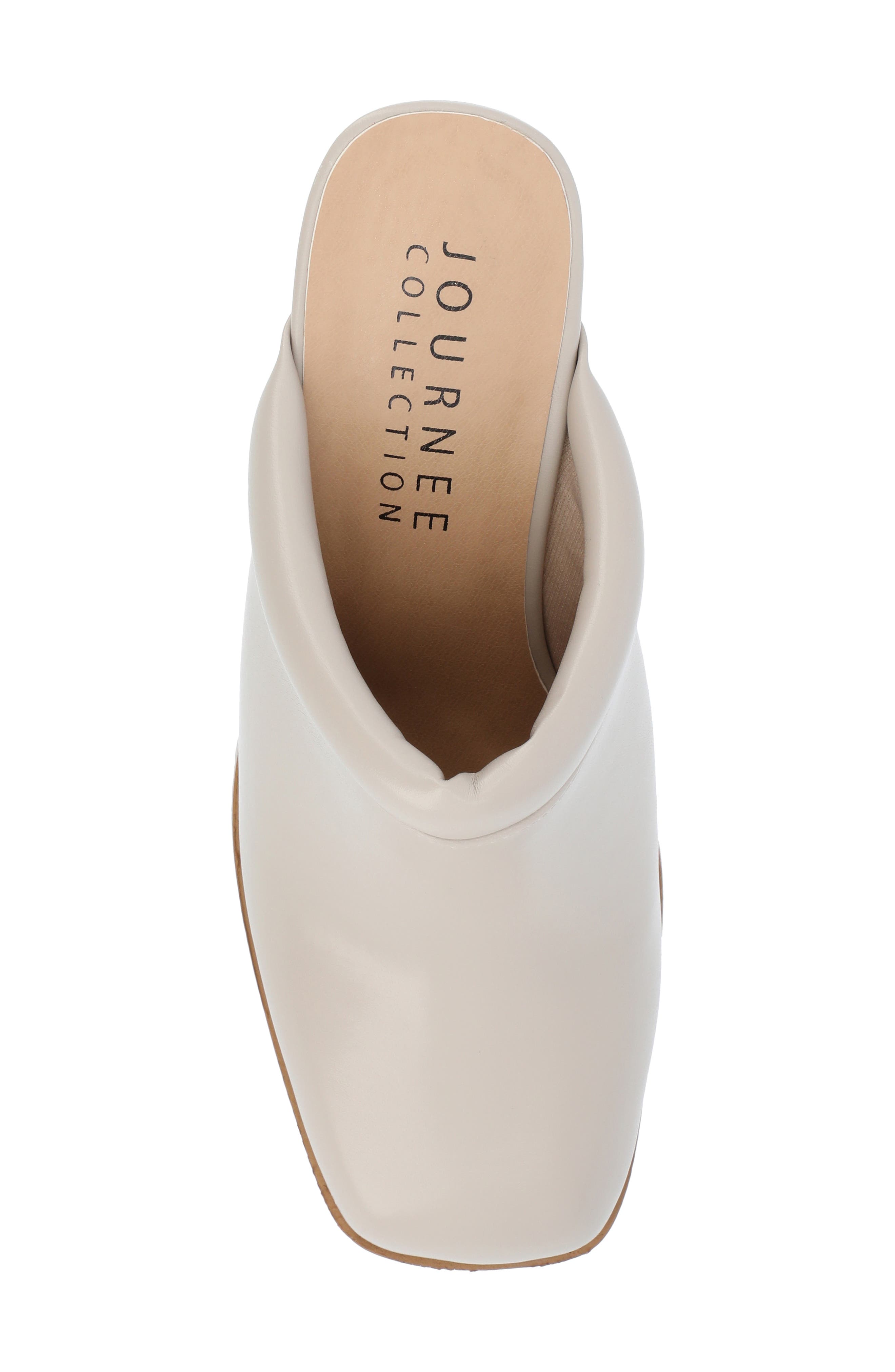 Journee Collection Izara Platform Mule, Alternate, color, Stone