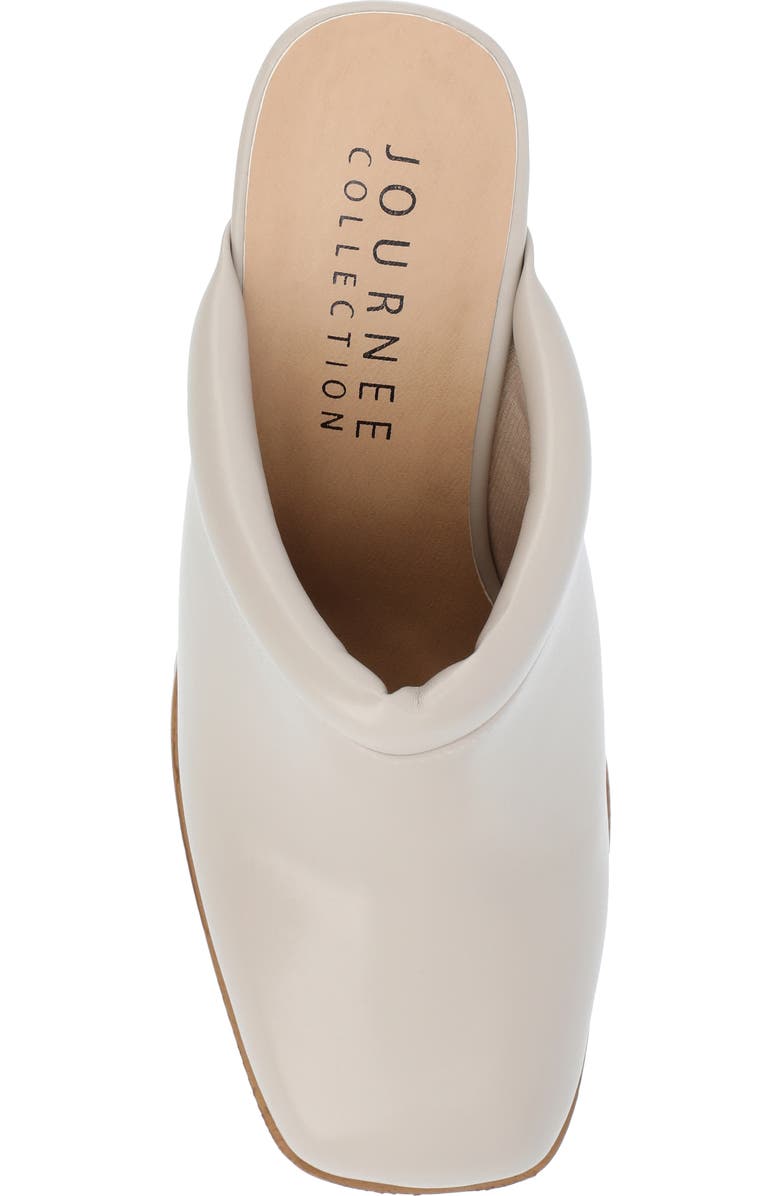 Journee Collection Izara Platform Mule, Alternate, color, Stone