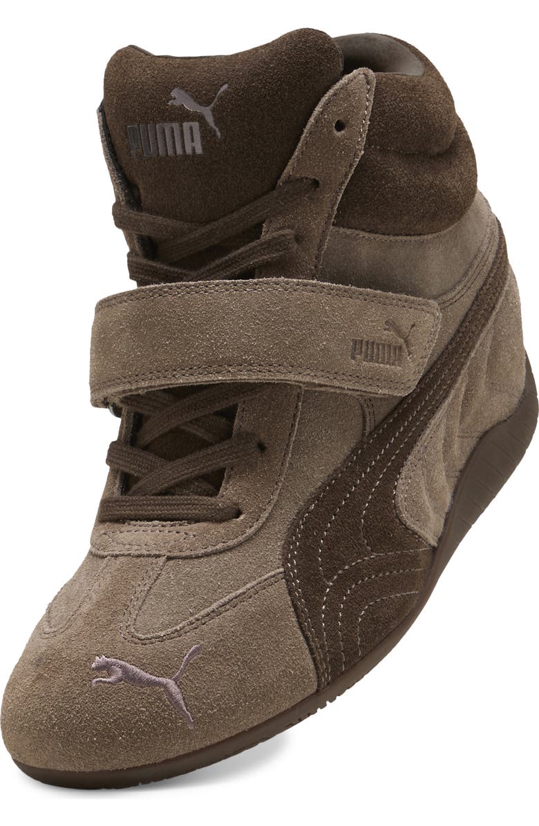 PUMA Speedcat Wedge Sneaker, Alternate, color, Totally Taupe/ Chocolate
