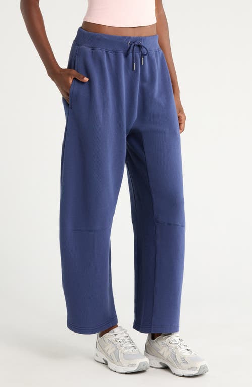 Free People You Wish Tie Waist Sweatpants In Blue