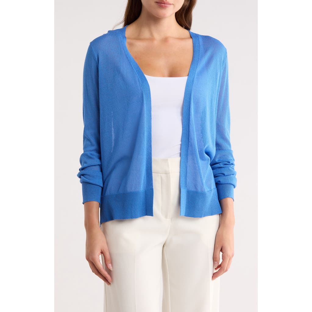 Vince Camuto Tissue Knit Cardigan in Cool Vista Blue at Nordstrom Rack, Size Large