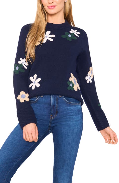 Floral Crewneck Sweater