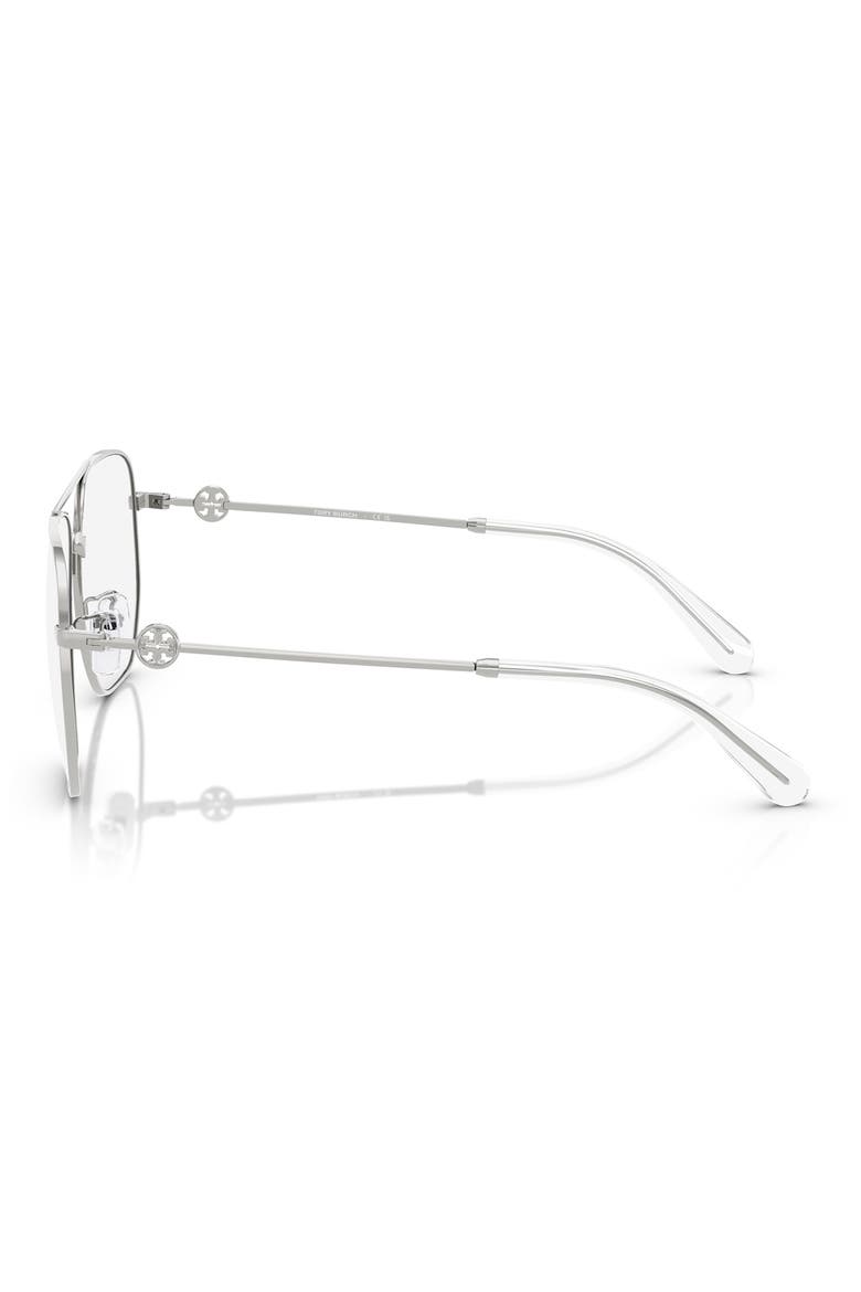 58mm Pilots Optical Glasses, Alternate, color, SILVER/ CLEAR