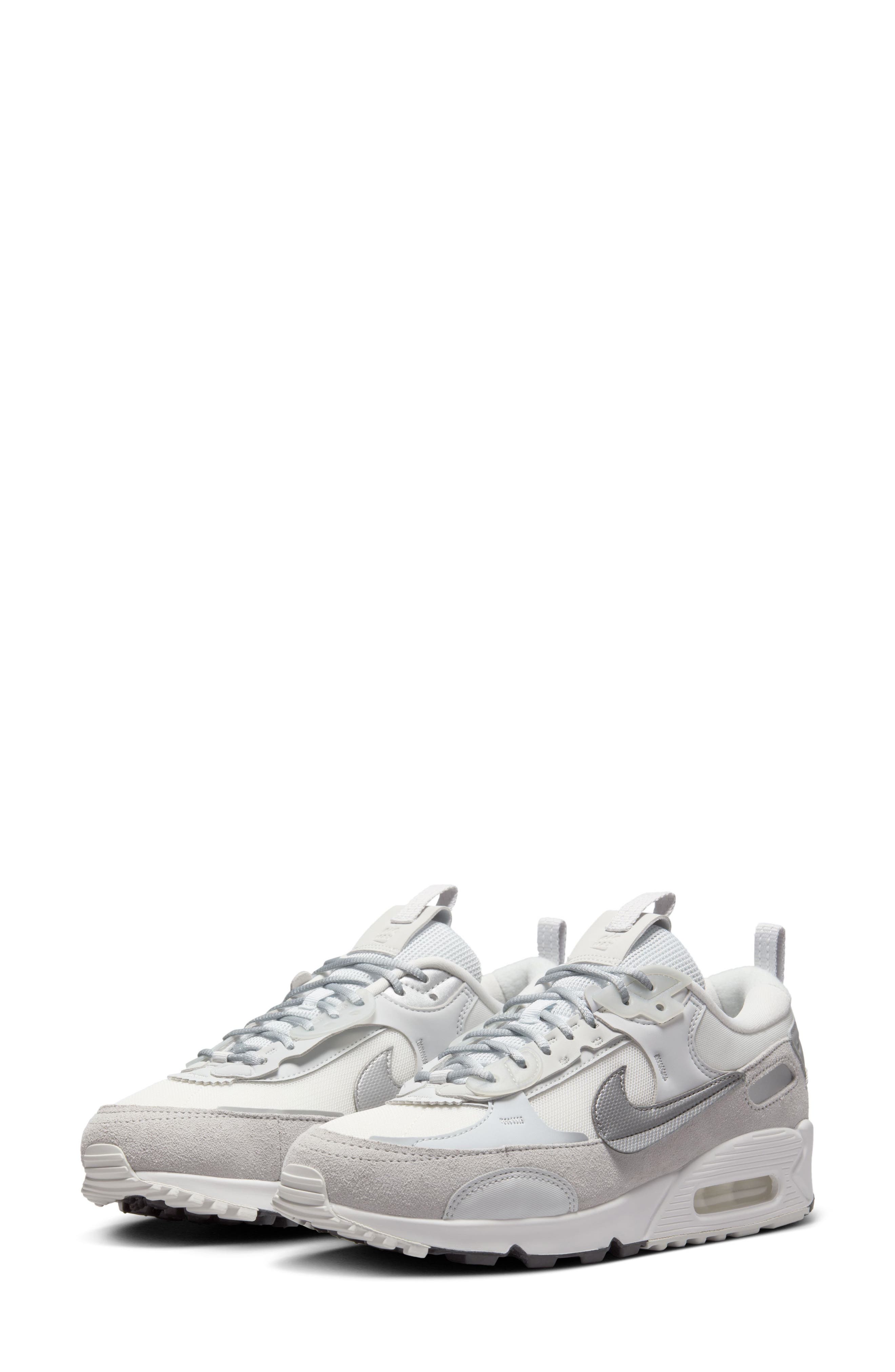 Air Max 90 Futura Sneaker, Main, color, PLATINUM/ METALLIC SILVER