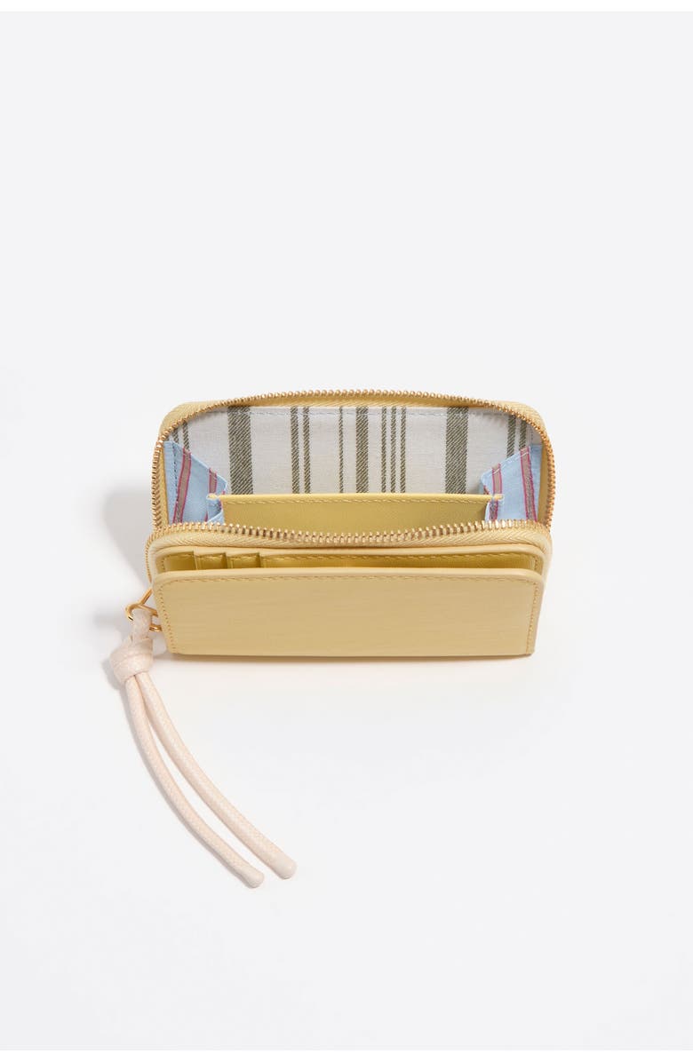 Bimba y Lola Leather Card Holder Coin Purse SS26, Alternate, color, Banana