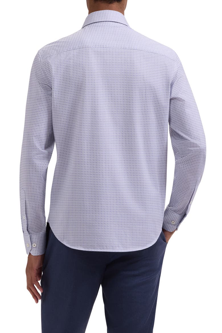 James OoohCotton® Geo Print Button-Up Shirt, Alternate, color, ORCHID