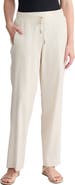 Jones New York Drawstring Waist Linen Blend Pants