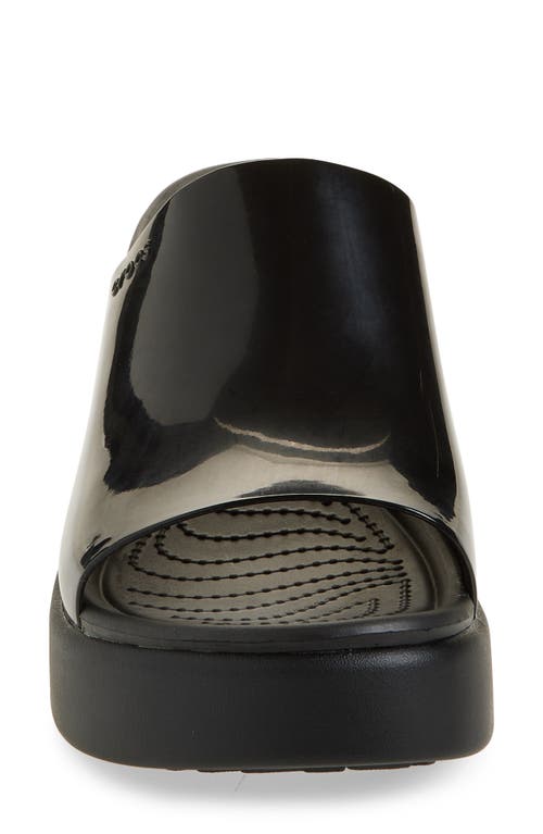 Crocs Brooklyn Platform Slide Sandal In Black