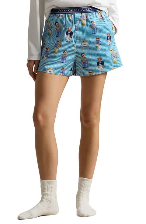 Cotton Boxer Pajama Shorts