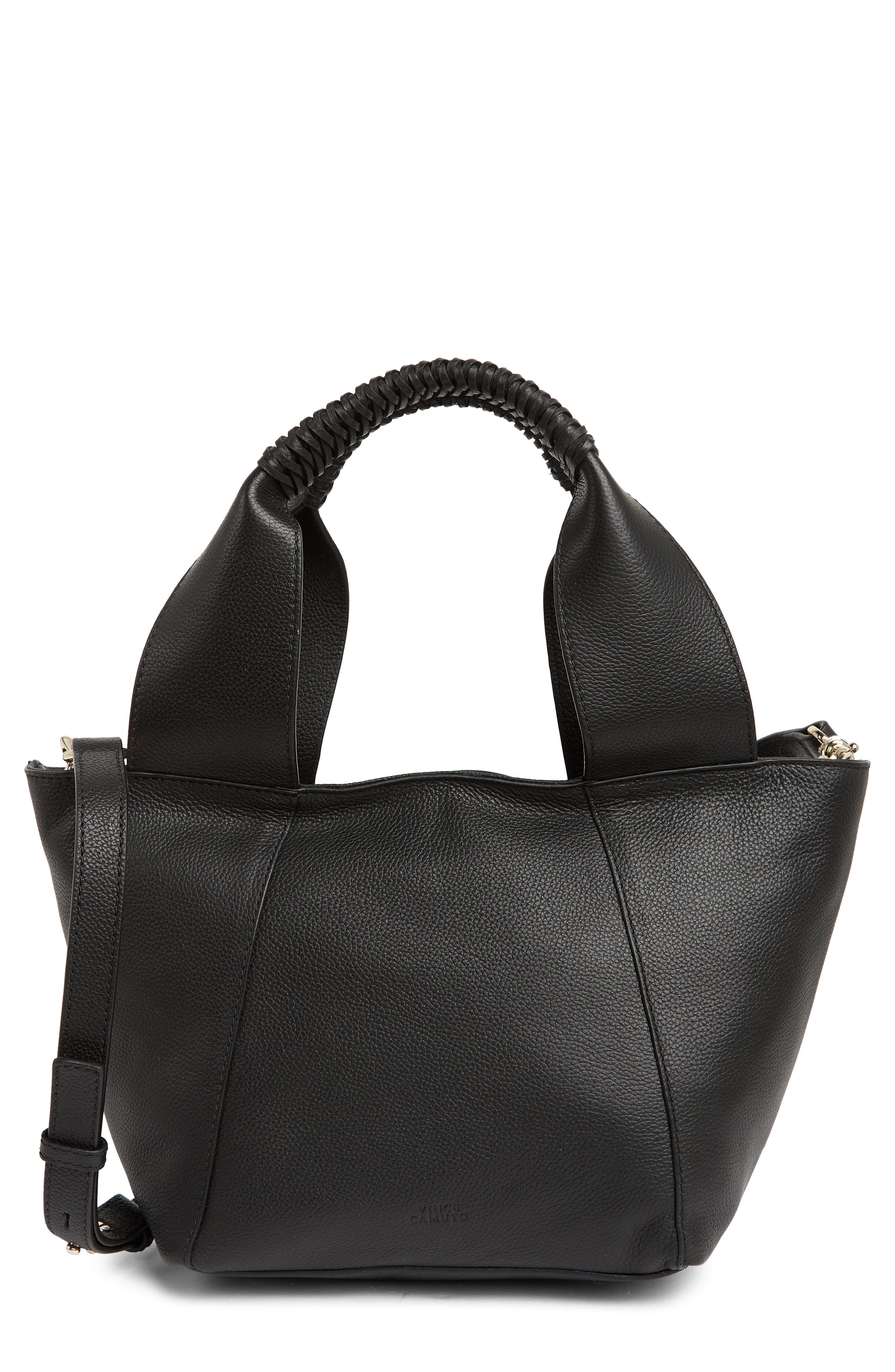 Vince Camuto Janya Top Handle Leather Tote Bag, Main, color, 