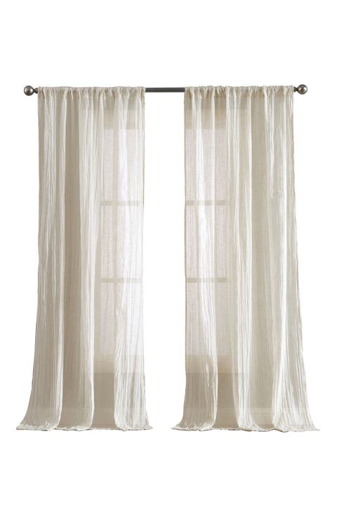 Charter Crushed Set of 2 Curtain Panels