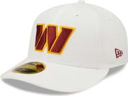 New Era Men's New Era White Washington Commanders Omaha Low Profile 59FIFTY Fitted Hat